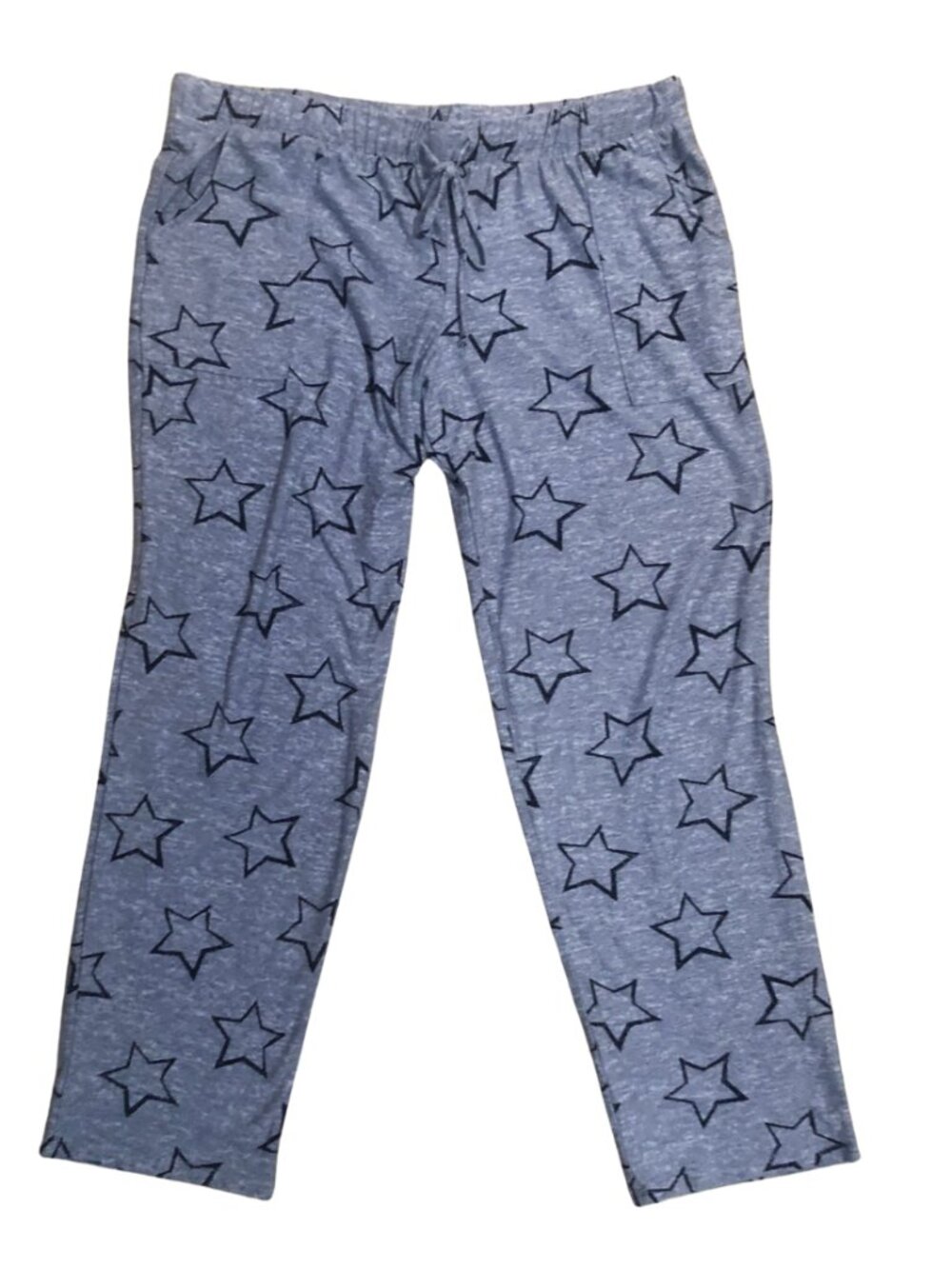 Lucky Brand Stars gray Comfy cozy Lounge pants pajamas wide leg size Large